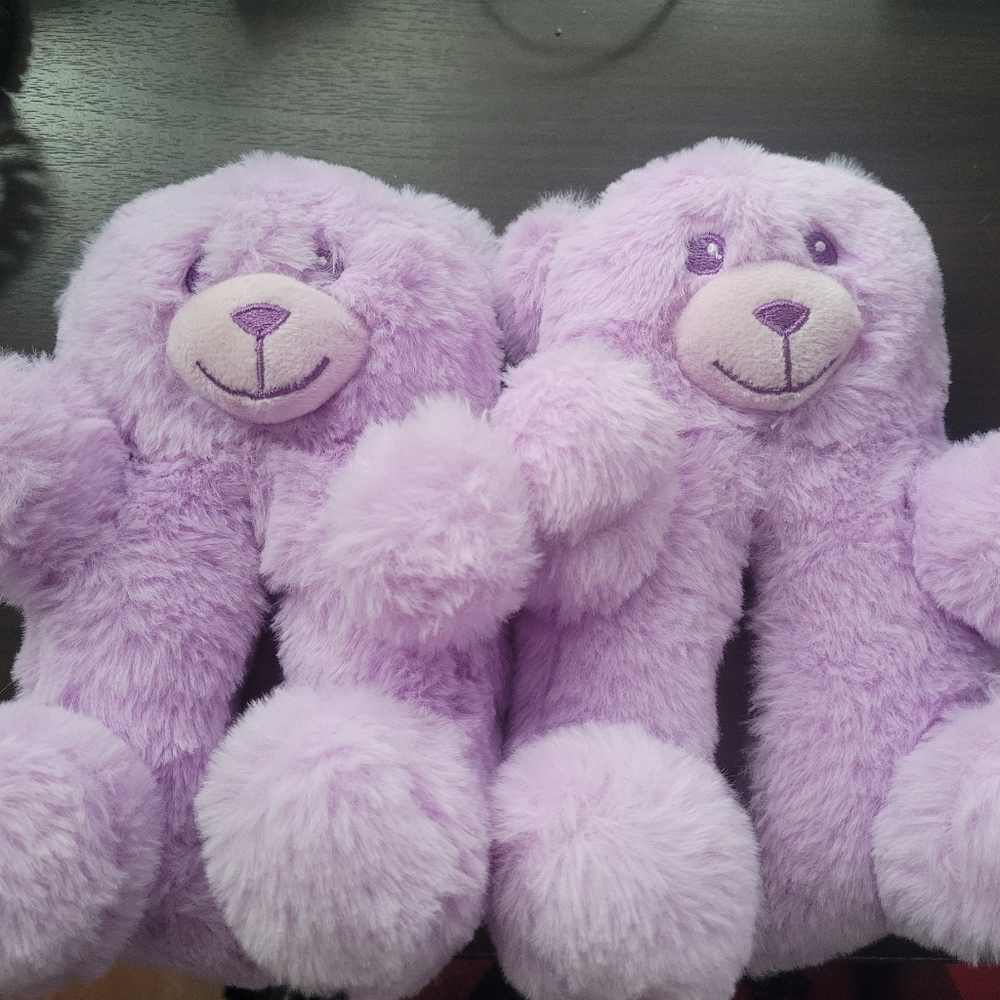 Children's Place Toddler Girls Bear Faux Fur Slippers